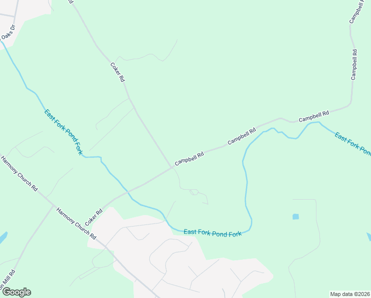 map of restaurants, bars, coffee shops, grocery stores, and more near 4388 Campbell Road in Gainesville