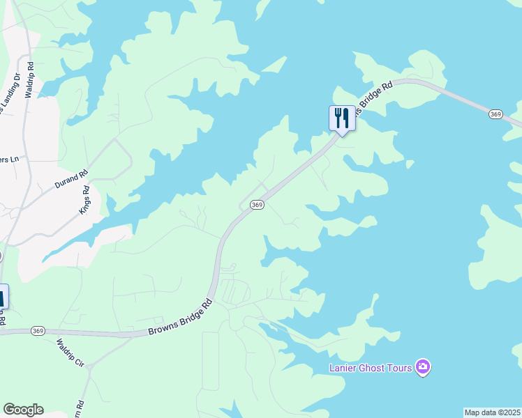 map of restaurants, bars, coffee shops, grocery stores, and more near 9110 Greenway Court in Gainesville