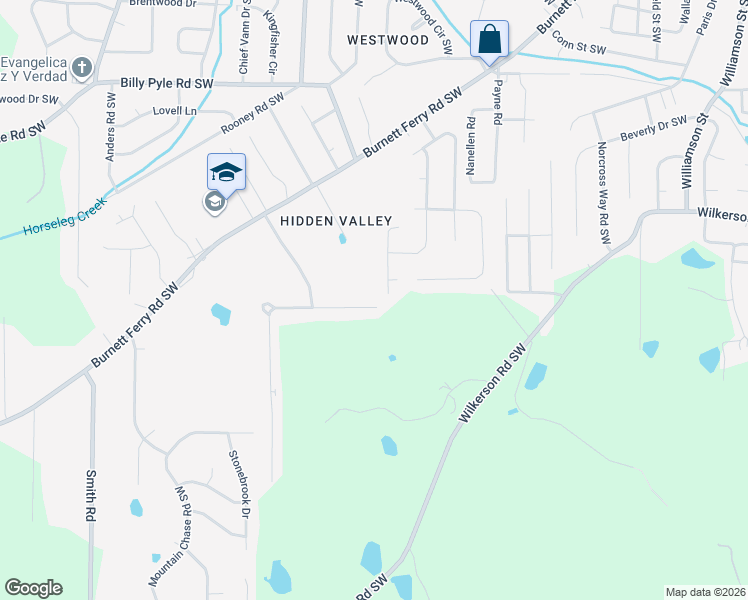 map of restaurants, bars, coffee shops, grocery stores, and more near 110 Leafmore Road Southwest in Rome