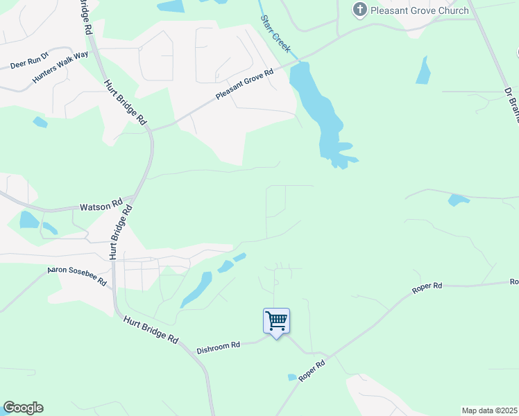 map of restaurants, bars, coffee shops, grocery stores, and more near 3825 Raeburn Road in Cumming