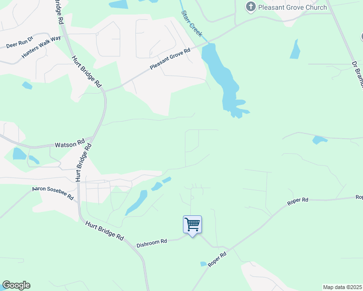 map of restaurants, bars, coffee shops, grocery stores, and more near 3825 Raeburn Road in Cumming