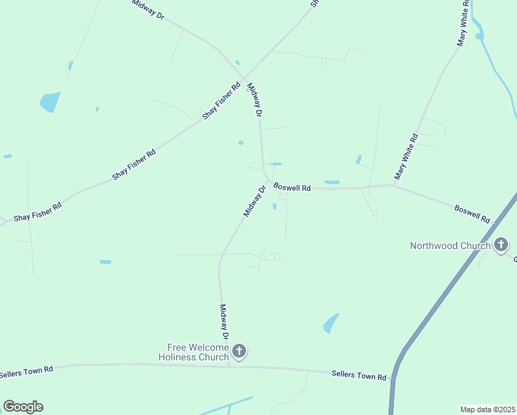 map of restaurants, bars, coffee shops, grocery stores, and more near 3339 Midway Drive in Whiteville
