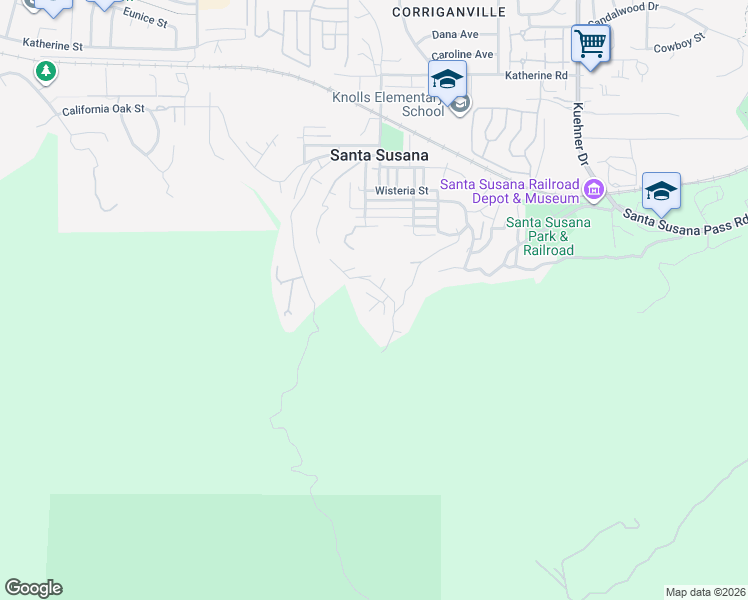 map of restaurants, bars, coffee shops, grocery stores, and more near 967 Crown Hill Drive in Simi Valley