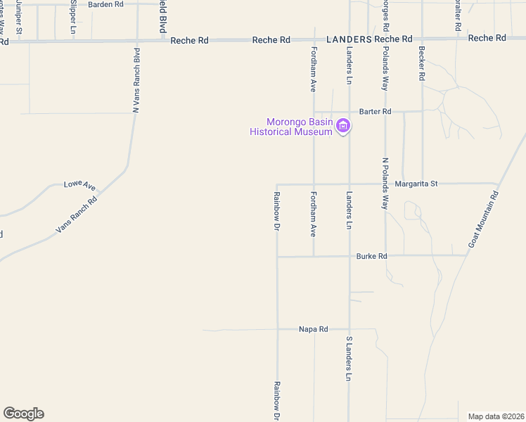 map of restaurants, bars, coffee shops, grocery stores, and more near 406 Rainbow Drive in Homestead Valley