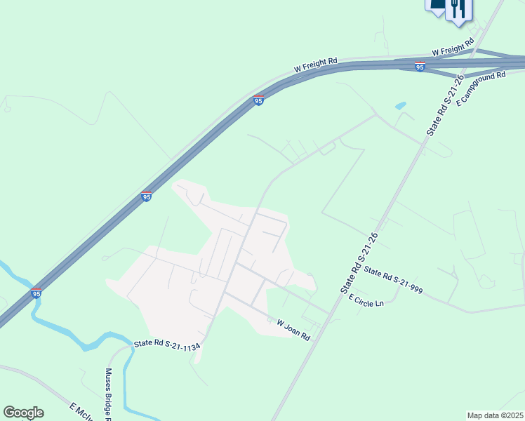 map of restaurants, bars, coffee shops, grocery stores, and more near 2776-2778 W Black Creek Rd in Florence