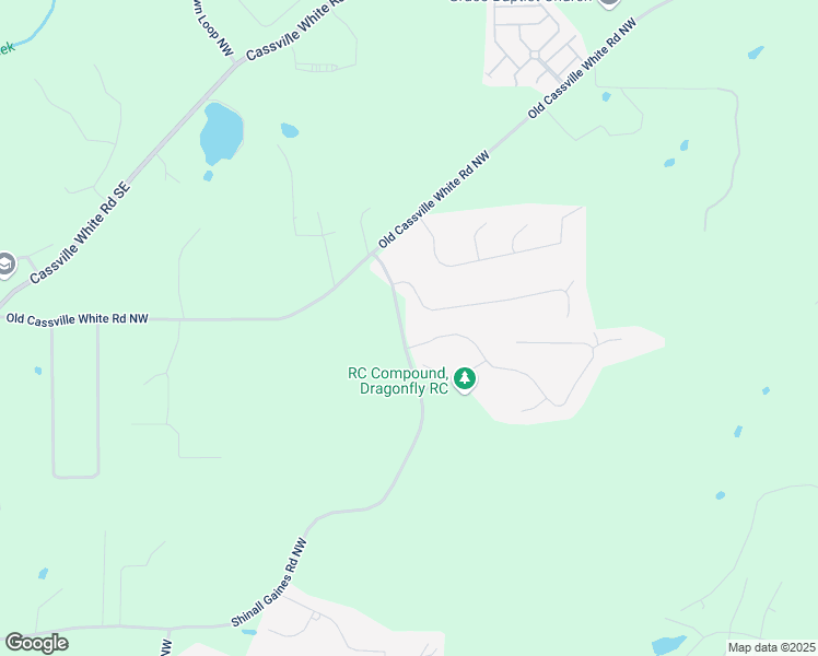 map of restaurants, bars, coffee shops, grocery stores, and more near 468 Shinall Gaines Road Northwest in Cartersville