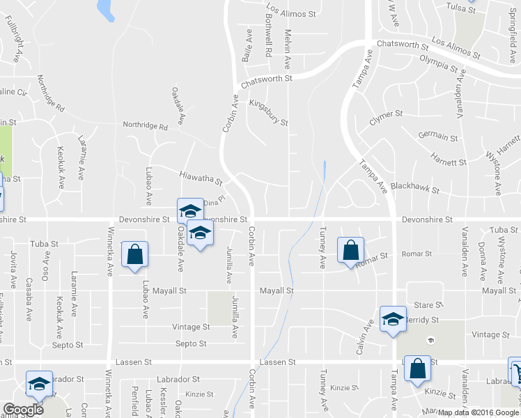 map of restaurants, bars, coffee shops, grocery stores, and more near 10313 Christine Place in Los Angeles