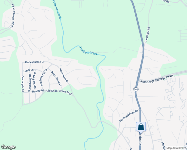 map of restaurants, bars, coffee shops, grocery stores, and more near 275 Creek View Place in Canton