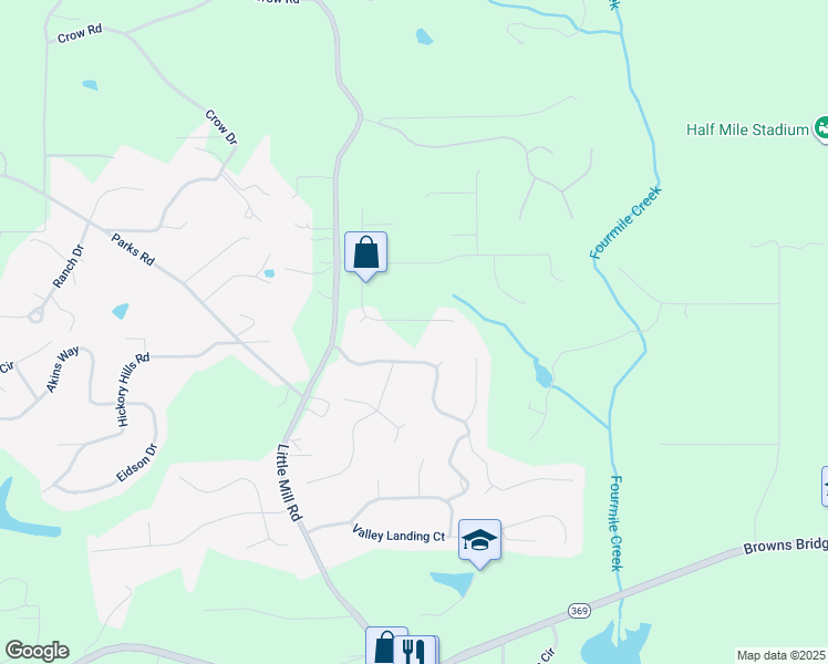 map of restaurants, bars, coffee shops, grocery stores, and more near 7760 Pleasant Hollow Lane in Cumming