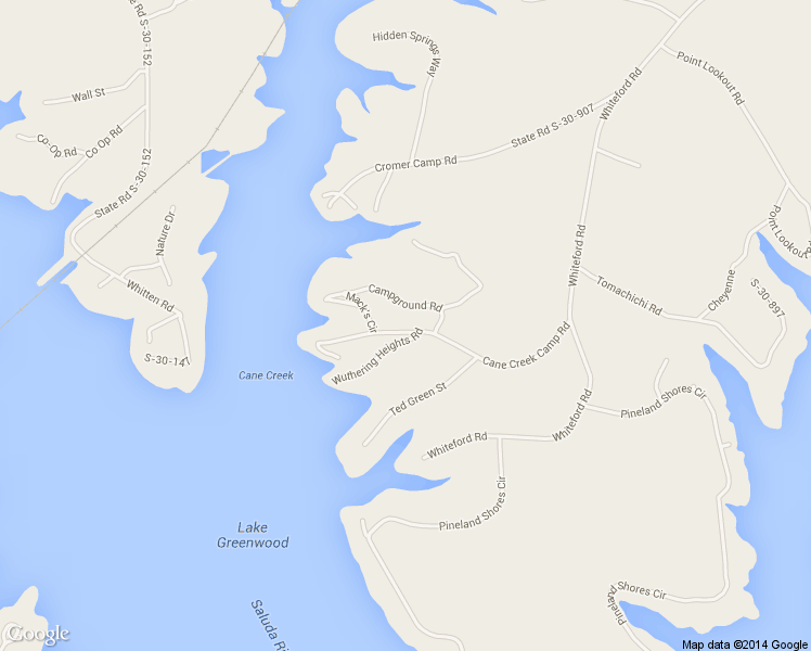 map of restaurants, bars, coffee shops, grocery stores, and more near 428 Cane Creek Camp Road in Cross Hill