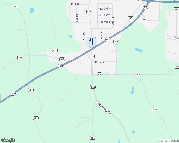 map of restaurants, bars, coffee shops, grocery stores, and more near 1070 County Road 479 in Albertville