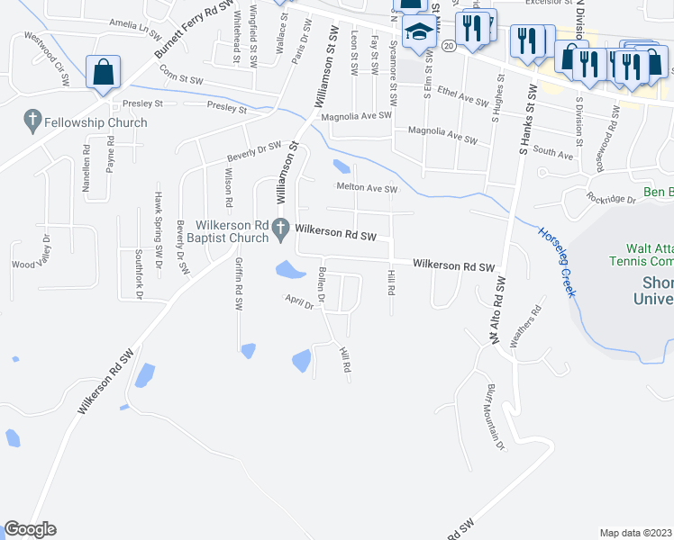 map of restaurants, bars, coffee shops, grocery stores, and more near 69 Bollen Court in Rome