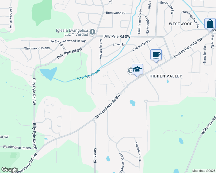 map of restaurants, bars, coffee shops, grocery stores, and more near 124 Glenda Drive in Rome