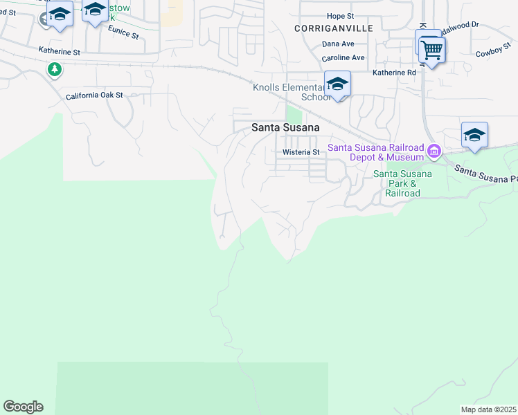 map of restaurants, bars, coffee shops, grocery stores, and more near 6045 Steffen Lane in Simi Valley