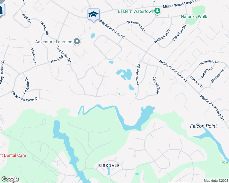 map of restaurants, bars, coffee shops, grocery stores, and more near 6321 Timber Creek Lane in Wilmington