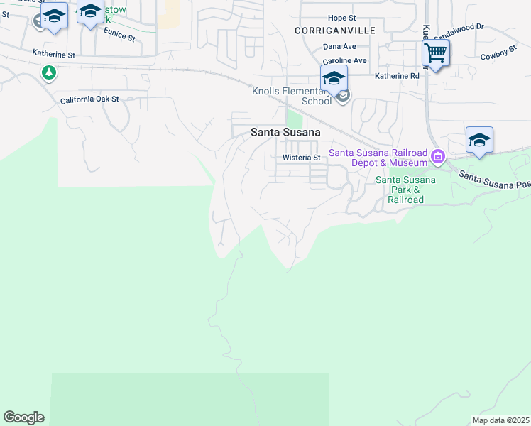 map of restaurants, bars, coffee shops, grocery stores, and more near 6045 Steffen Lane in Simi Valley