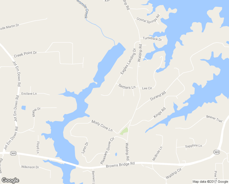 map of restaurants, bars, coffee shops, grocery stores, and more near 9635 Eagles Landing Dr in Gainesville