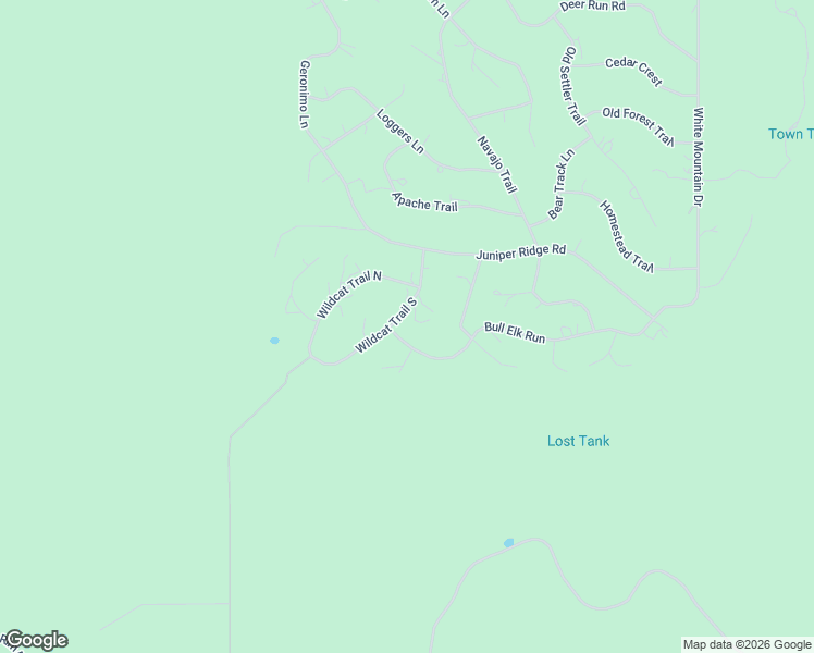 map of restaurants, bars, coffee shops, grocery stores, and more near 6250 Bull Elk Run in Show Low