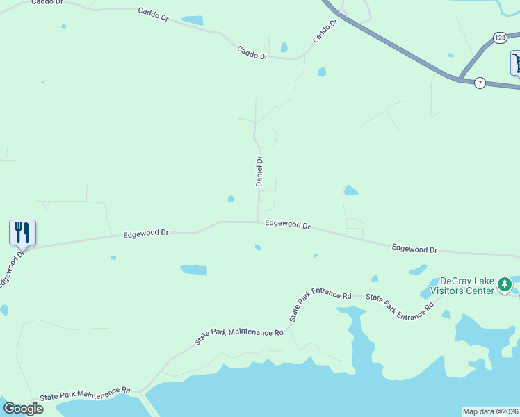 map of restaurants, bars, coffee shops, grocery stores, and more near 260 Daniel Drive in Bismarck