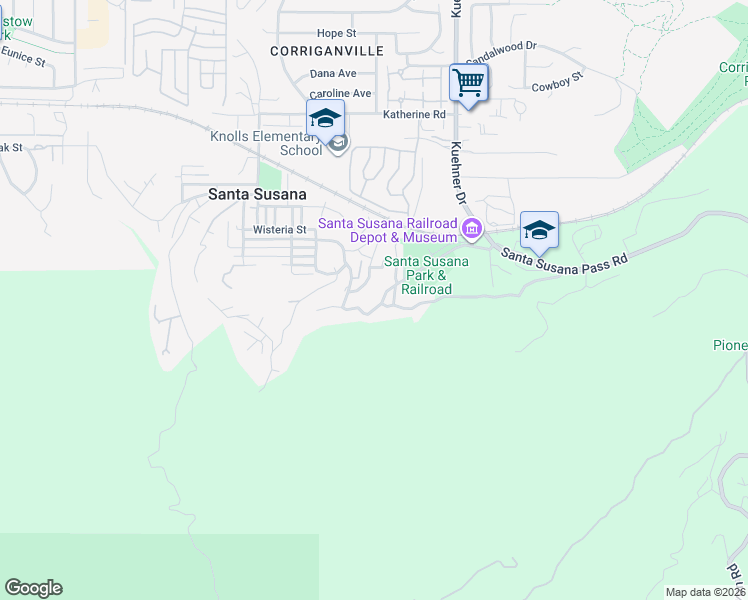 map of restaurants, bars, coffee shops, grocery stores, and more near 6405 Clear Springs Road in Simi Valley