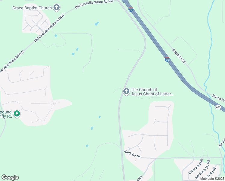 map of restaurants, bars, coffee shops, grocery stores, and more near 26 Valleydale Drive Northwest in Cartersville