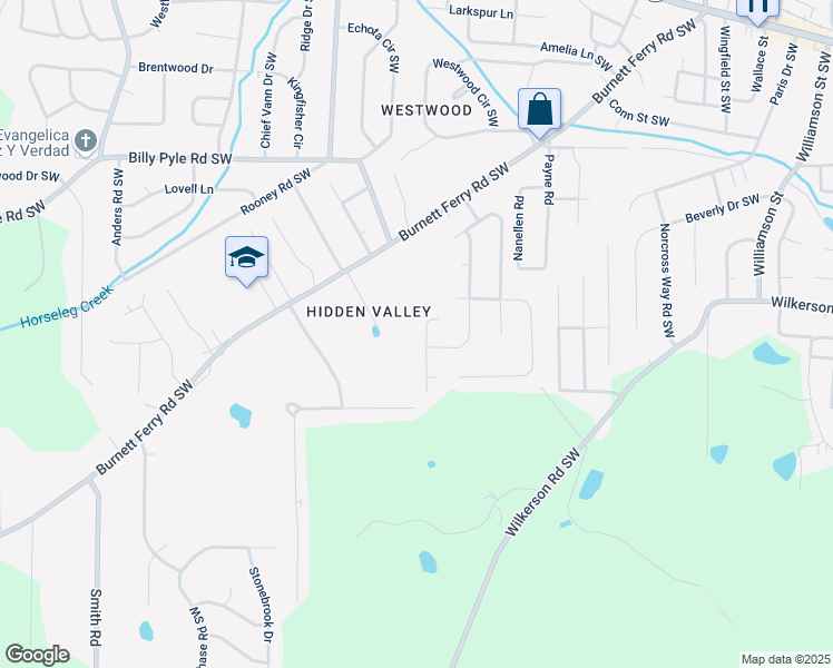 map of restaurants, bars, coffee shops, grocery stores, and more near 14 Brookvalley Court Southwest in Rome