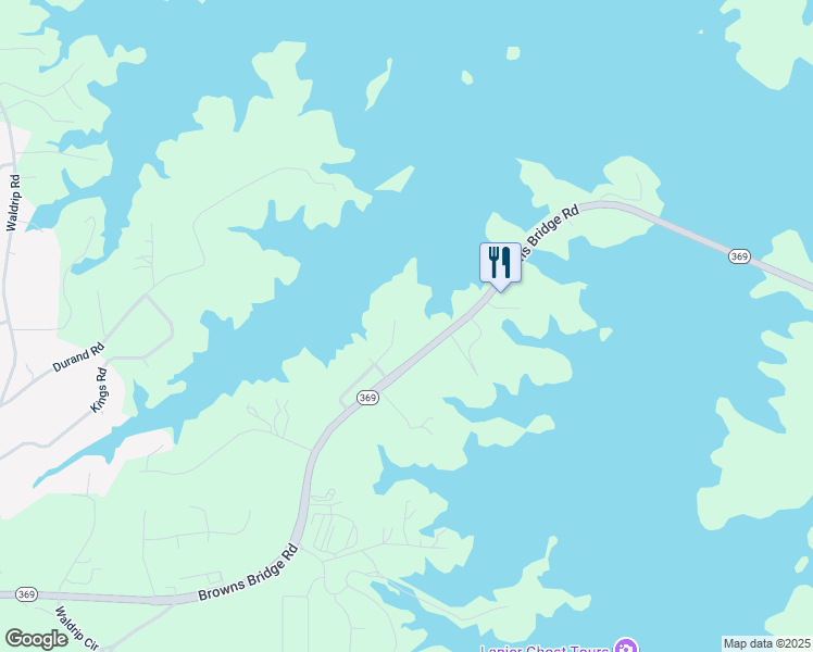 map of restaurants, bars, coffee shops, grocery stores, and more near 9320 Raldon Road in Gainesville