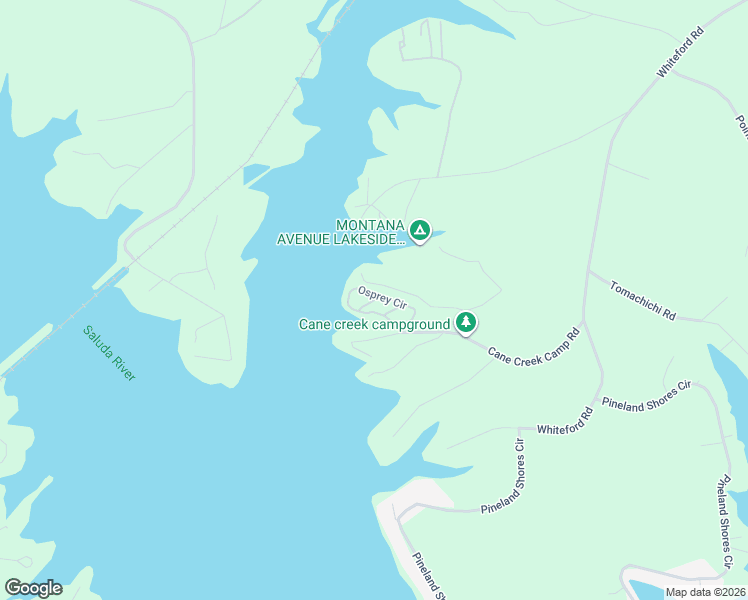 map of restaurants, bars, coffee shops, grocery stores, and more near 560 Cane Creek Camp Road in Cross Hill