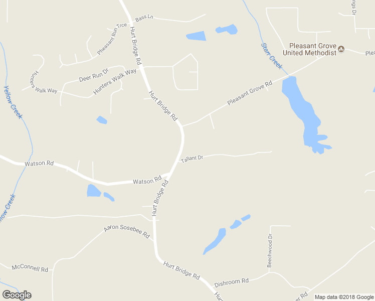 map of restaurants, bars, coffee shops, grocery stores, and more near 3430 Hurt Bridge Road in Cumming