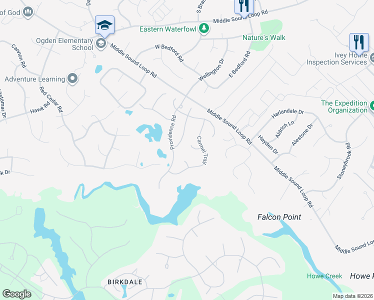 map of restaurants, bars, coffee shops, grocery stores, and more near 6604 Chesapeake Court in Wilmington