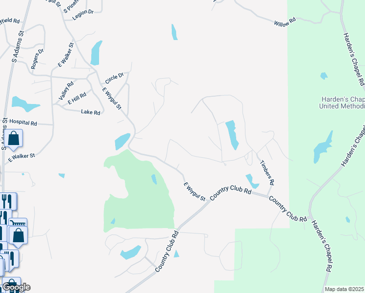 map of restaurants, bars, coffee shops, grocery stores, and more near Krista Lane in Fulton
