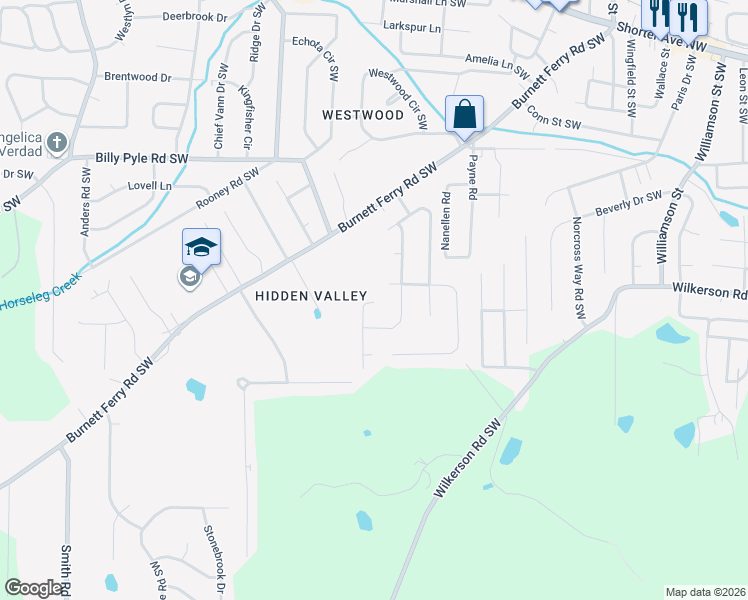 map of restaurants, bars, coffee shops, grocery stores, and more near 12 Wood Valley Drive in Rome