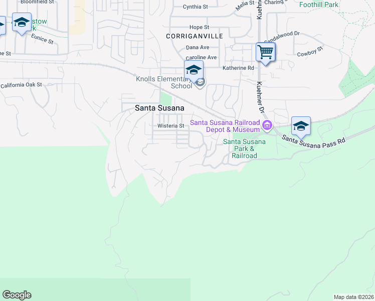 map of restaurants, bars, coffee shops, grocery stores, and more near 1148 Alta Vista Road in Simi Valley