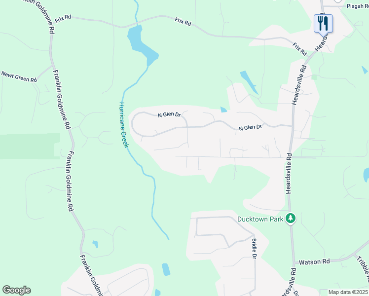 map of restaurants, bars, coffee shops, grocery stores, and more near 6625 Duckett Street in Cumming