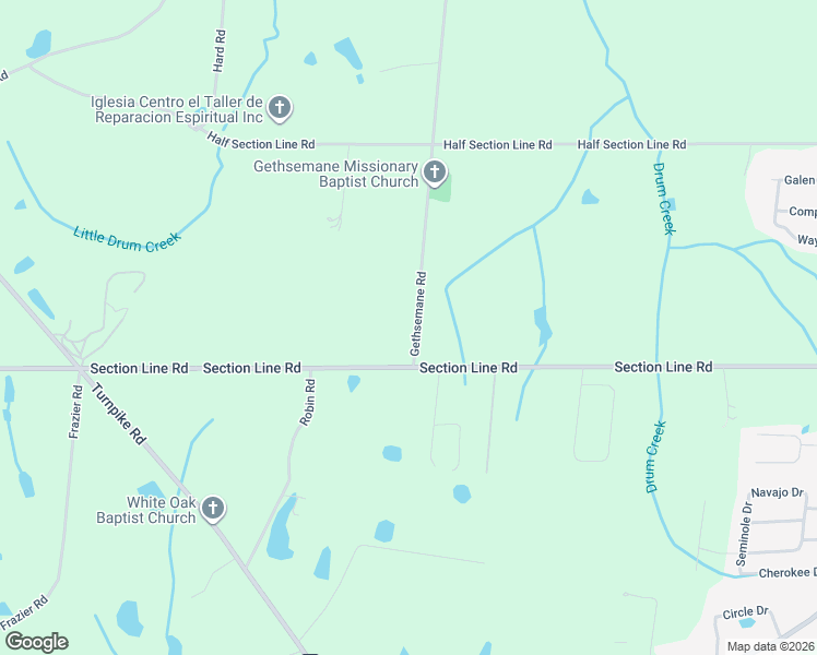 map of restaurants, bars, coffee shops, grocery stores, and more near 89 Gethsemane Road in Albertville