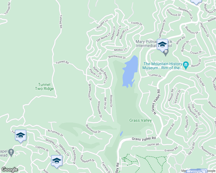 map of restaurants, bars, coffee shops, grocery stores, and more near 572 Brentwood Drive in Lake Arrowhead