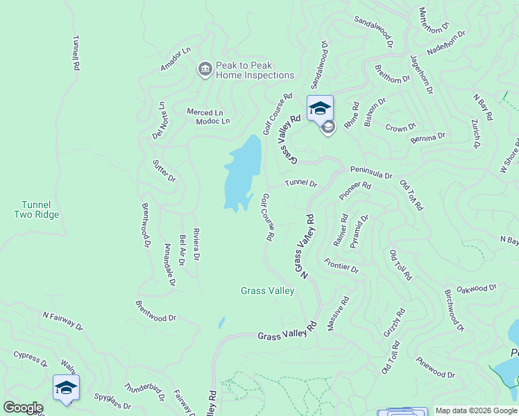 map of restaurants, bars, coffee shops, grocery stores, and more near 544 Golf Course Road in Lake Arrowhead