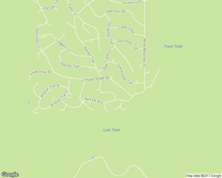 map of restaurants, bars, coffee shops, grocery stores, and more near 837 Navajo Trail in Show Low