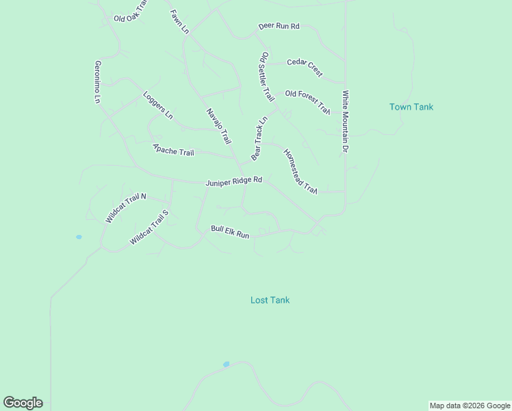 map of restaurants, bars, coffee shops, grocery stores, and more near 837 Navajo Trail in Show Low