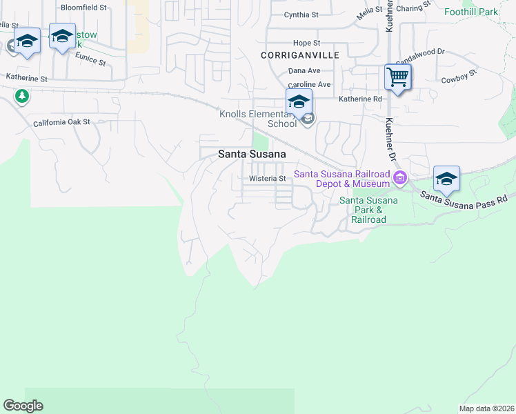 map of restaurants, bars, coffee shops, grocery stores, and more near 6179 Junipero Street in Simi Valley
