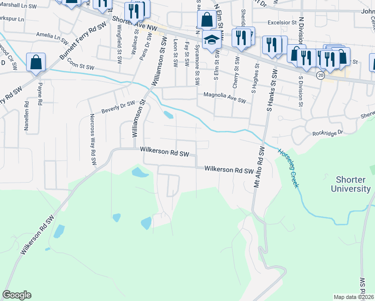 map of restaurants, bars, coffee shops, grocery stores, and more near 3 Pine Hill Drive in Rome