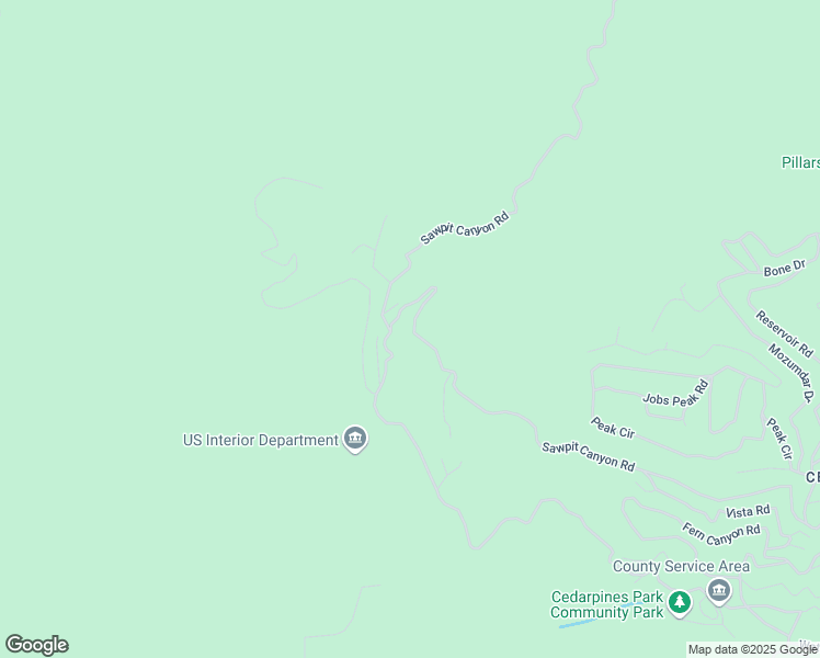 map of restaurants, bars, coffee shops, grocery stores, and more near 4 Sawpit Canyon Road in San Bernardino