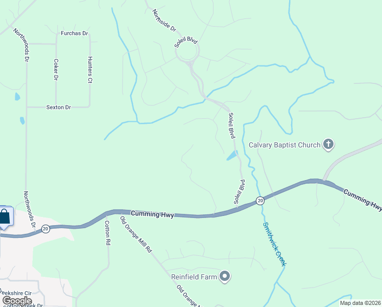 map of restaurants, bars, coffee shops, grocery stores, and more near 294 Old Ball Ground Road in Canton