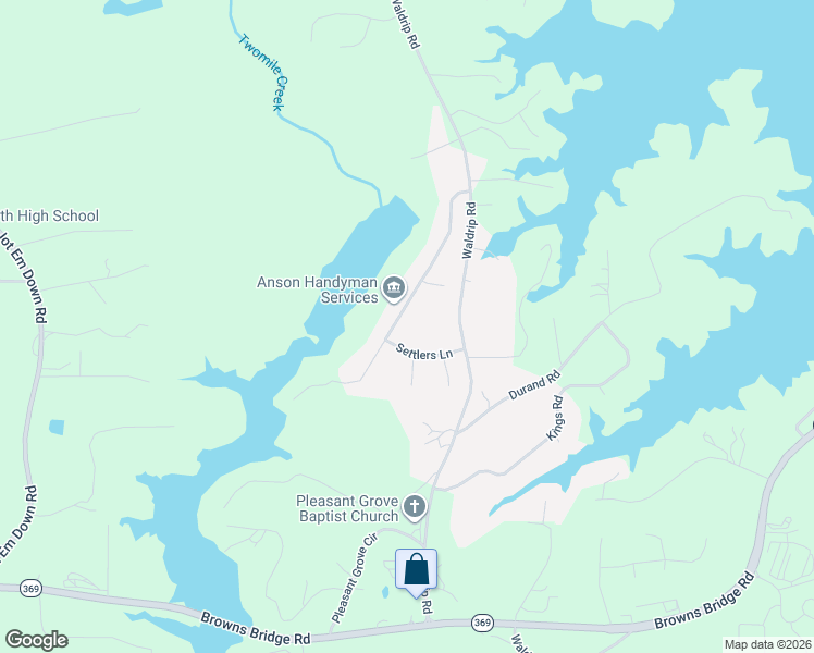 map of restaurants, bars, coffee shops, grocery stores, and more near 9555 Eagles Landing Dr in Gainesville