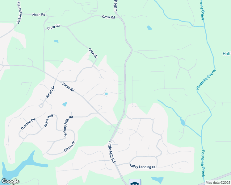 map of restaurants, bars, coffee shops, grocery stores, and more near 7329 Little Mill Road in Cumming