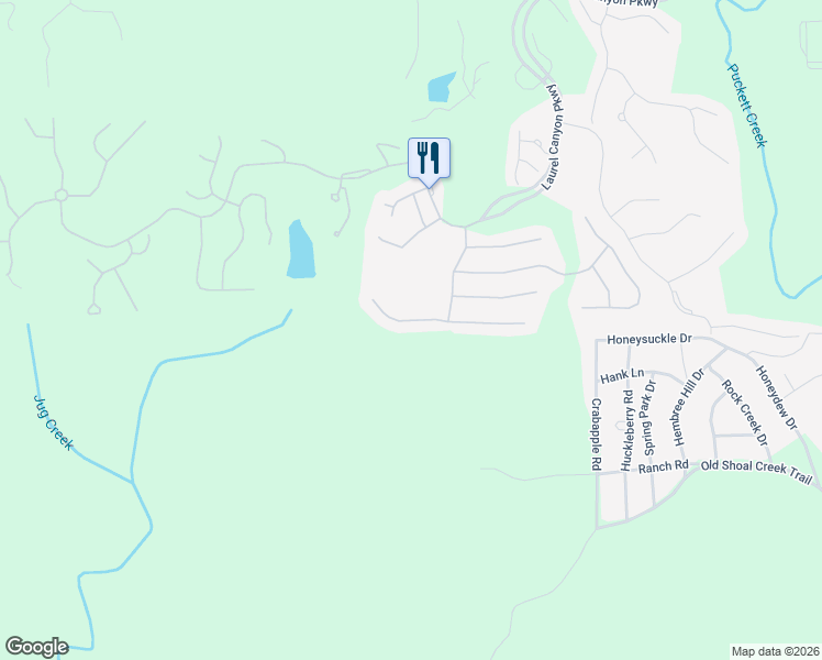 map of restaurants, bars, coffee shops, grocery stores, and more near 624 Laurel Crossing in Canton