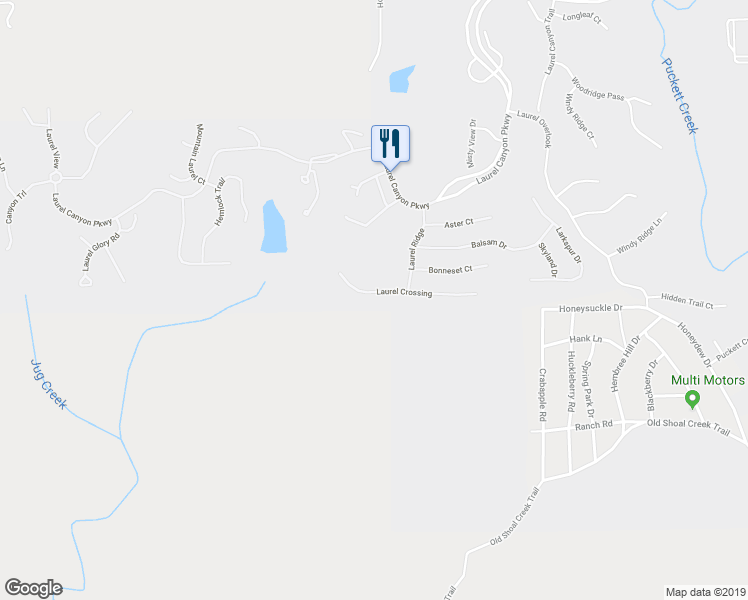 map of restaurants, bars, coffee shops, grocery stores, and more near 624 Laurel Crossing in Canton