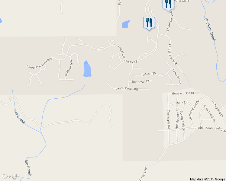 map of restaurants, bars, coffee shops, grocery stores, and more near 618 Laurel Crossing in Canton