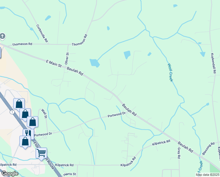 map of restaurants, bars, coffee shops, grocery stores, and more near 1272 East Main Street in Albertville