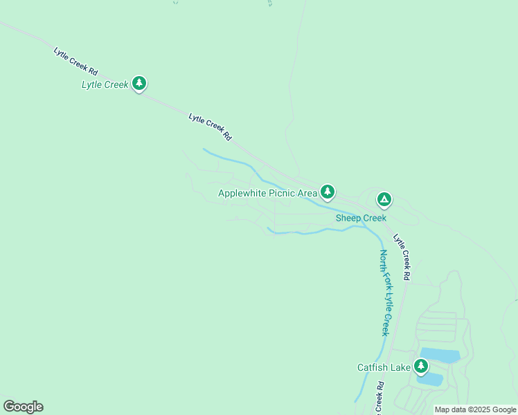map of restaurants, bars, coffee shops, grocery stores, and more near 13908 Meadow Lane in Lytle Creek